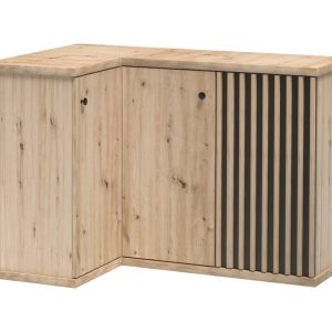 Komoda narożna CALI C-12 z lamelami nowoczesny design 134791 Komoda narożna CALI C-12 z lamelami nowoczesny design 134791