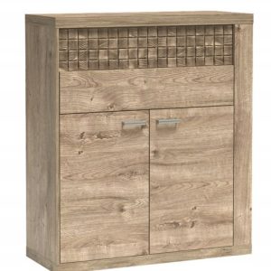 Komoda NATURAL 102 cm dąb ribbeck pojemna półki drzwi 722730