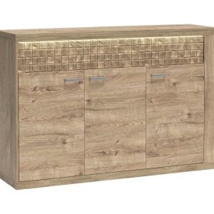 Komoda NATURAL DĄB RIBBECK Duża Pojemna Nowoczesna Salon 102 cm HIT 136108