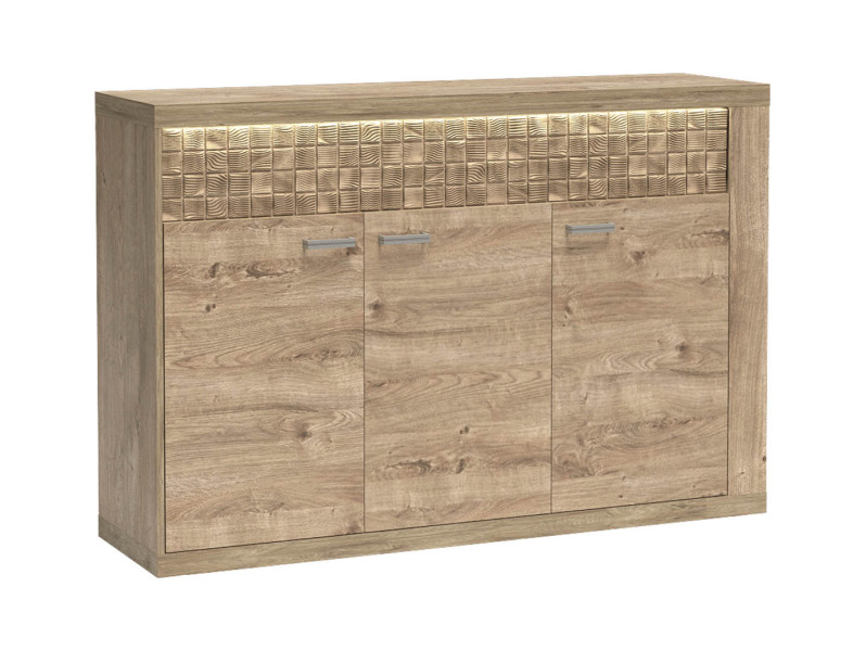Komoda NATURAL DĄB RIBBECK Duża Pojemna Nowoczesna Salon 102 cm HIT 136108