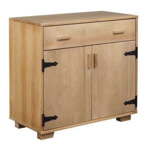 Komoda Natural wood II 90 cm z drewna litego, kolor dębowy 385551