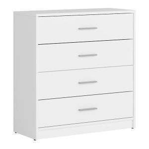 Komoda Nepo Plus 80 cm z 4 szufladami biały 29688 Komoda Nepo Plus 80 cm z 4 szufladami biały 29688