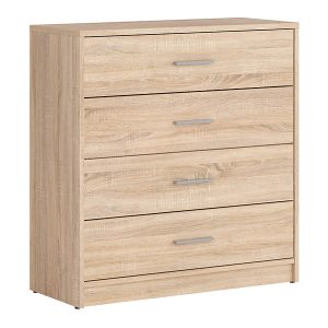 Komoda Nepo Plus 80 cm z 4 szufladami dąb sonoma 29691 Komoda Nepo Plus 80 cm z 4 szufladami dąb sonoma 29691