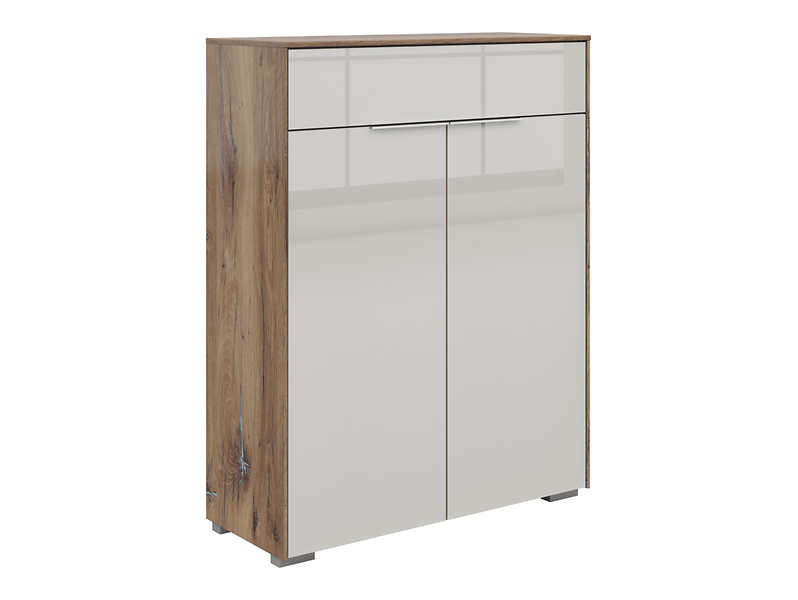Komoda Nevada 81 cm z 2 drzwiami i szufladą dąb flagstaff ciemny 358047