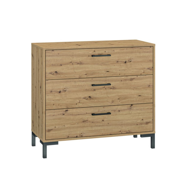 Komoda NIKOLA 90 3S dąb artisan 277708