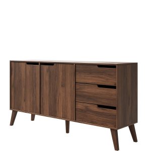 Komoda NIVARO 160 cm z szufladami do salonu orzech warmia 773942