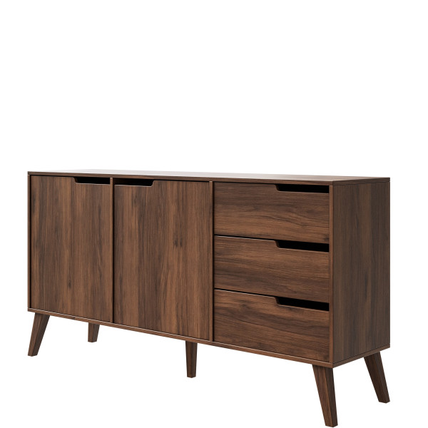 Komoda NIVARO 160 cm z szufladami do salonu orzech warmia 773942