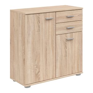 Komoda Noeda 71 cm z 2 drzwiami i 2 szufladami dąb sonoma 78197 Komoda Noeda 71 cm z 2 drzwiami i 2 szufladami dąb sonoma 78197