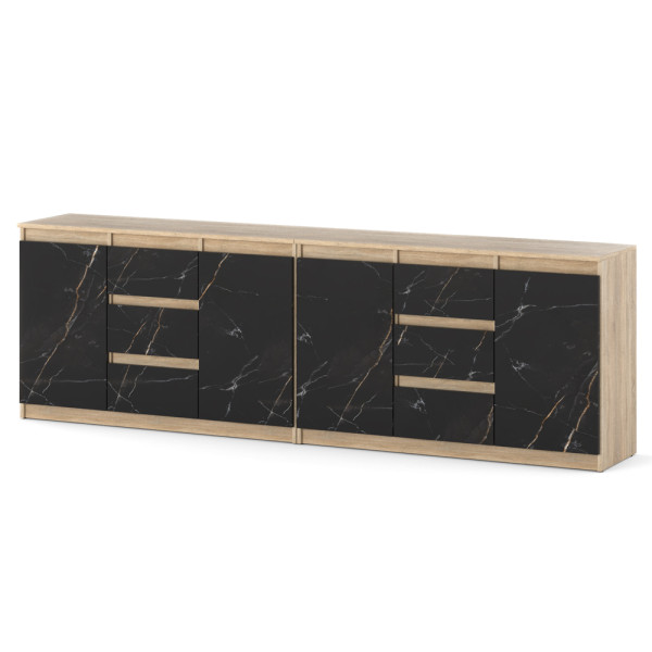 Komoda nowoczesna duża szafka 240cm dąb sonoma san sebastian 595289