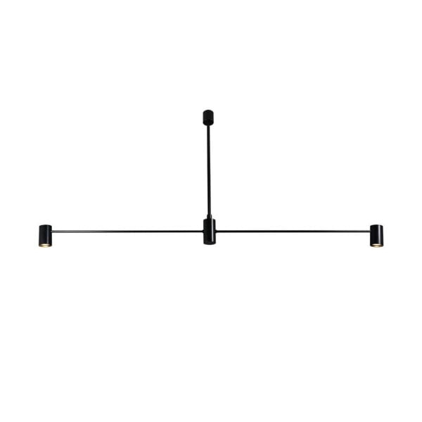 Lampa wisząca czarna DAKATA 2xGU10x4W wym: 47x128,5x4,5 cm Shilo 846230