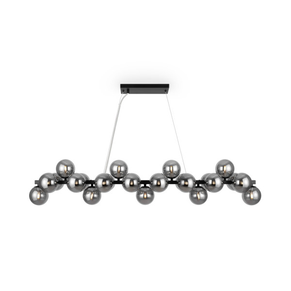 Lampa wisząca czarna DALLAS 25xG9x28W wym: 133,9x23,8x123,5 cm Maytoni 187281