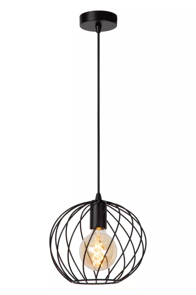 Lampa wisząca czarna DANZA 1xE27x40W wym: 155x25x25 cm Lucide 850275