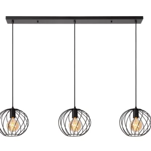 Lampa wisząca czarna DANZA 3xE27x40W wym: 155x130x25 cm Lucide 850199