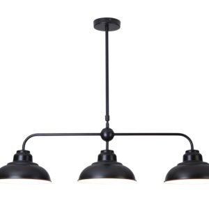 Lampa wisząca czarna Dragan 3xE27x60W wym: 107x100x25 cm Rabalux 851327