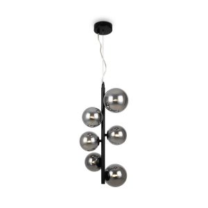 Lampa wisząca czarna-dymiona DALLAS 6xG9x28W wym: 170x29x29 cm Maytoni 852186 Lampa wisząca czarna-dymiona DALLAS 6xG9x28W wym: 170x29x29 cm Maytoni 852186