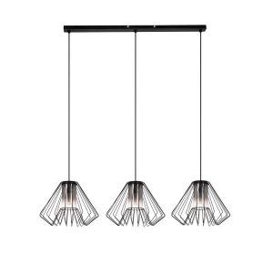 Lampa wisząca czarna-dymiona EMERENCIA 3xE27x40W wym: 120x95x22 cm Rabalux 836432 Lampa wisząca czarna-dymiona EMERENCIA 3xE27x40W wym: 120x95x22 cm Rabalux 836432