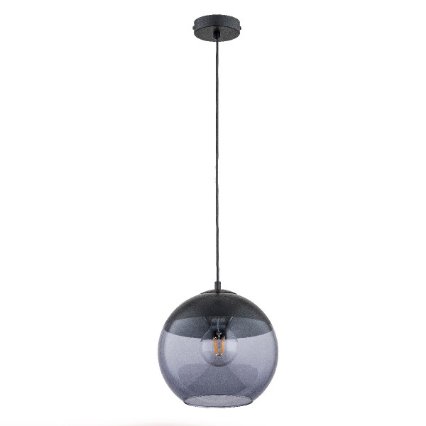 Lampa wisząca czarna-dymiona HIRA 1xE27x15W wym: 90x25x25 cm Alfa 841678