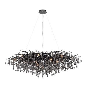 Lampa wisząca czarna-dymiona ICICLE 15xG9x40W Paul Neuhaus 850354 Lampa wisząca czarna-dymiona ICICLE 15xG9x40W Paul Neuhaus 850354