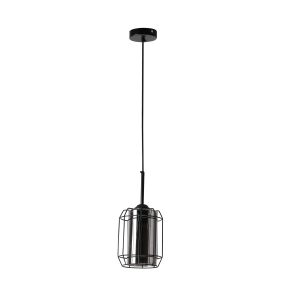 Lampa wisząca czarna-dymiona Jonera 1xE27x40W wym: 110x15x15 cm Candellux 924484 Lampa wisząca czarna-dymiona Jonera 1xE27x40W wym: 110x15x15 cm Candellux 924484