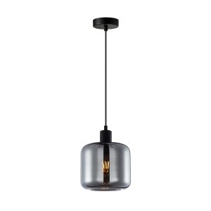 Lampa wisząca czarna-dymiona MALUNA 1xE27x40W wym: 102,5x18x18 cm Italux 847904 Lampa wisząca czarna-dymiona MALUNA 1xE27x40W wym: 102,5x18x18 cm Italux 847904