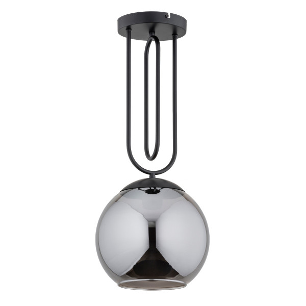 Lampa wisząca czarna-dymiona RITA 1xE27x15W wym: 60x25x25 cm Alfa 837990