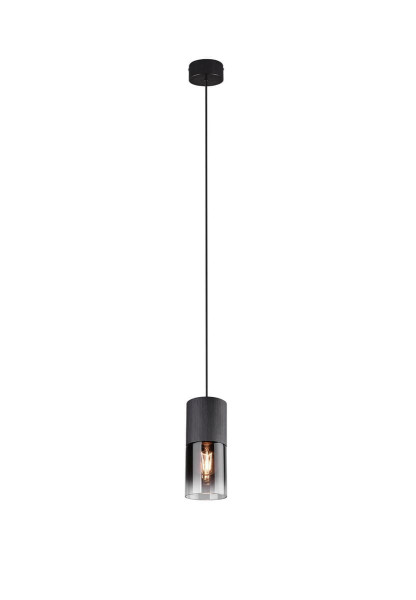 Lampa wisząca czarna-dymiona ROBIN 1xE27x28W wym: 150x10x10 cm Trio 854174