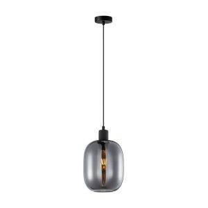 Lampa wisząca czarna-dymiona TALIA 1xE27x40W wym: 108x18x18 cm Italux 845324 Lampa wisząca czarna-dymiona TALIA 1xE27x40W wym: 108x18x18 cm Italux 845324