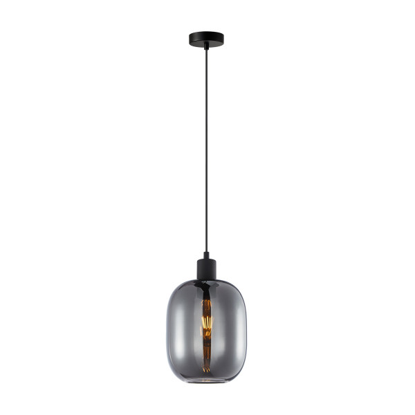 Lampa wisząca czarna-dymiona TALIA 1xE27x40W wym: 108x18x18 cm Italux 845324