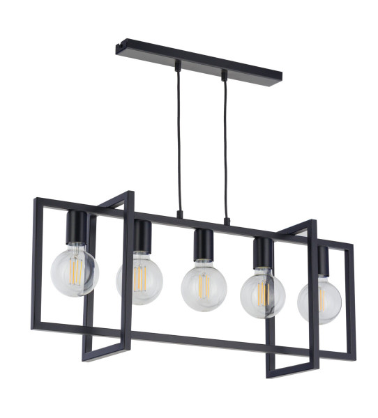 Lampa wisząca czarna Eden 5xE27x15W wym: 80x76x18 cm Sigma Lighting 837898