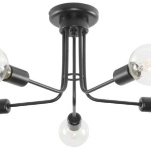 Lampa wisząca czarna EDYLIT loft 5xE27 FRIDA NEGRO 11-410 1048121 Lampa wisząca czarna EDYLIT loft 5xE27 FRIDA NEGRO 11-410 1048121
