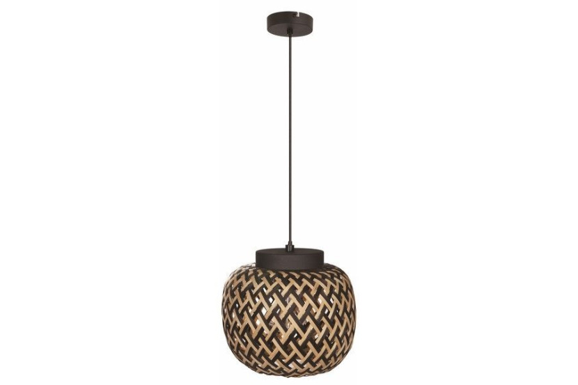 Lampa wisząca czarna Elaine 1xE27x40W wym: 120x30x30 cm Reality 846623