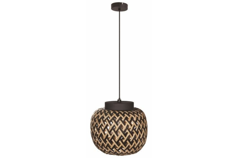 Lampa wisząca czarna Elaine 1xE27x40W wym: 120x35x35 cm Reality 845196