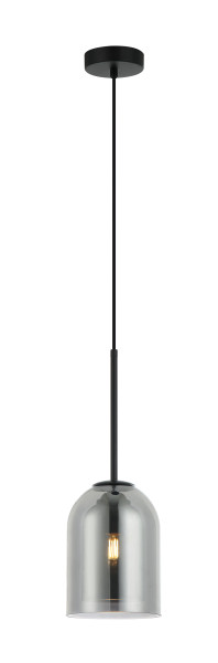 Lampa wisząca czarna ELARIS 1xE27x15W wym: 150x15x15 cm Light Prestige 836230