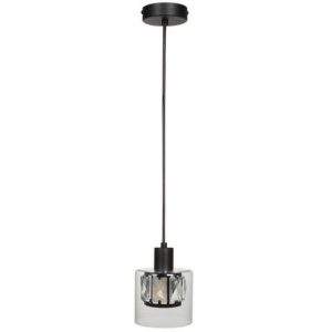 Lampa wisząca czarna Elmo 1xE14x40W wym: 120x12x12 cm Reality 845239 Lampa wisząca czarna Elmo 1xE14x40W wym: 120x12x12 cm Reality 845239
