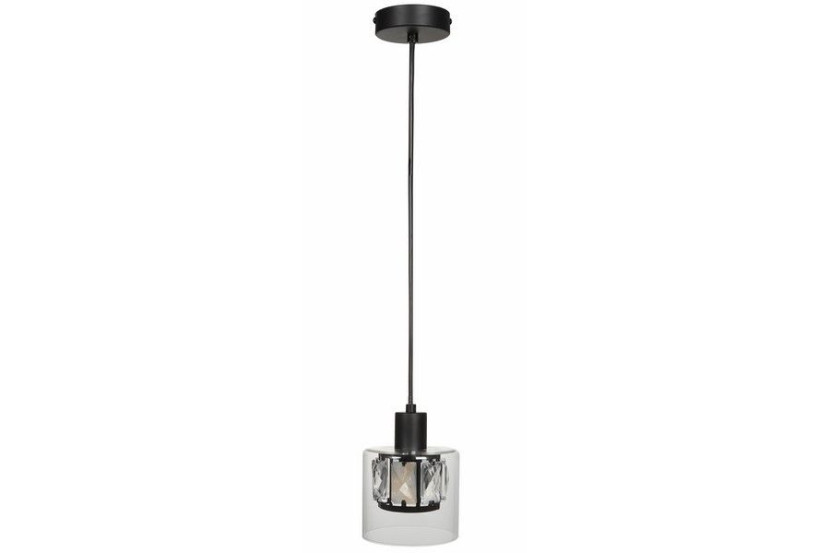 Lampa wisząca czarna Elmo 1xE14x40W wym: 120x12x12 cm Reality 845239