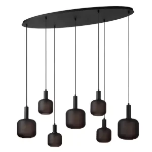 Lampa wisząca czarna ELOISE 7xE27x40W wym: 150x150x50 cm Lucide 850463 Lampa wisząca czarna ELOISE 7xE27x40W wym: 150x150x50 cm Lucide 850463