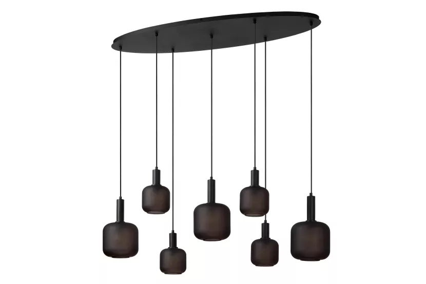 Lampa wisząca czarna ELOISE 7xE27x40W wym: 150x150x50 cm Lucide 850463