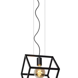 Lampa wisząca czarna FABIAN 1xE27x40W wym: 161x25x28 cm Lucide 850903 Lampa wisząca czarna FABIAN 1xE27x40W wym: 161x25x28 cm Lucide 850903