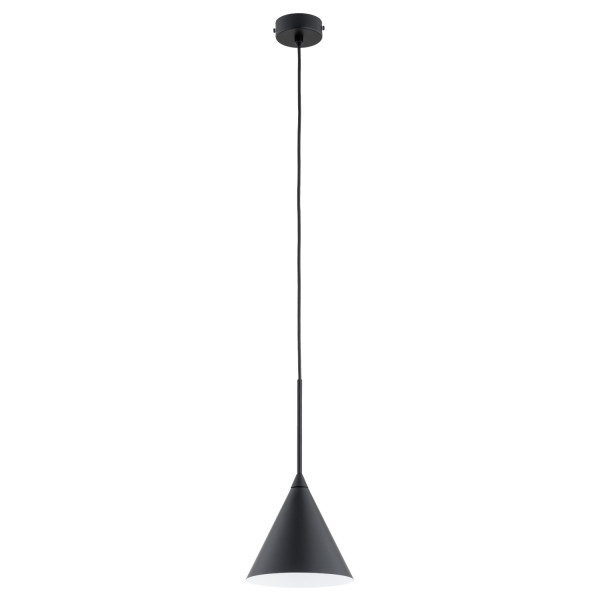 Lampa wisząca czarna FABO 1xE27x15W wym: 90x17x17 cm Alfa 841941