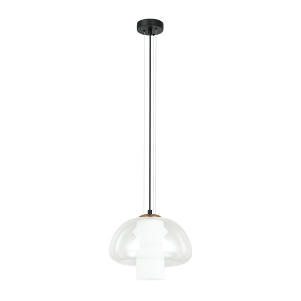 Lampa wisząca czarna FEDER 1xE27x40W wym: 92x25x25 cm Italux 835718