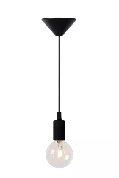 Lampa wisząca czarna FIX 1xE27x60W wym: 110x10x10 cm Lucide 850385
