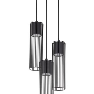 Lampa wisząca czarna Fobia 3xGU10x25W wym: 100x20x20 cm Sigma Lighting 837890