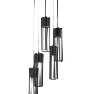 Lampa wisząca czarna Fobia 5xGU10x25W wym: 100x25x25 cm Sigma Lighting 837905
