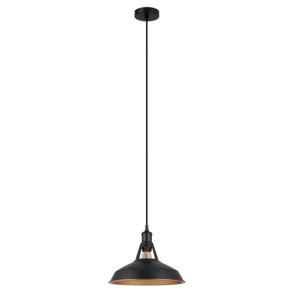 Lampa wisząca czarna Freya 1xE27x40W wym: 100x31x31 cm Italux 856532