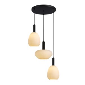 Lampa wisząca czarna GATER 3xE27x40W wym: 140x58x58 cm Italux 835848