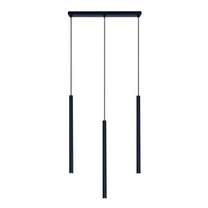 Lampa wisząca czarna GELATO 3xG9x20W wym: 120x45x6 cm Kaja 854240