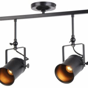Lampa wisząca czarna Gemma 2xE27x40W wym: 42x55x12 cm Reality 854613
