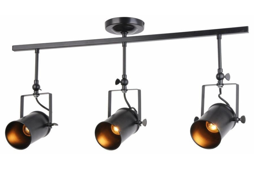 Lampa wisząca czarna Gemma 3xE27x40W wym: 42x70x12 cm Reality 854328