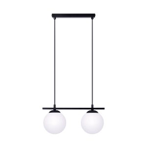 Lampa wisząca czarna GLOBE 2xE14x10W wym: 75x38x15 cm Zuma Line 836325