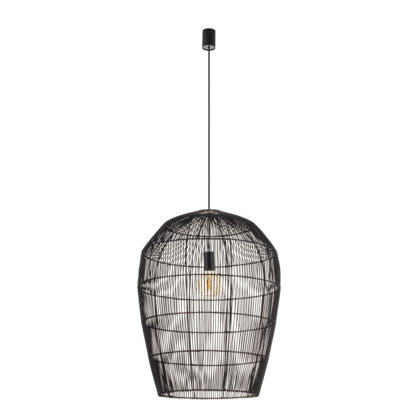 Lampa wisząca czarna HAITI L 1xE27x25W Nowodvorski 845981